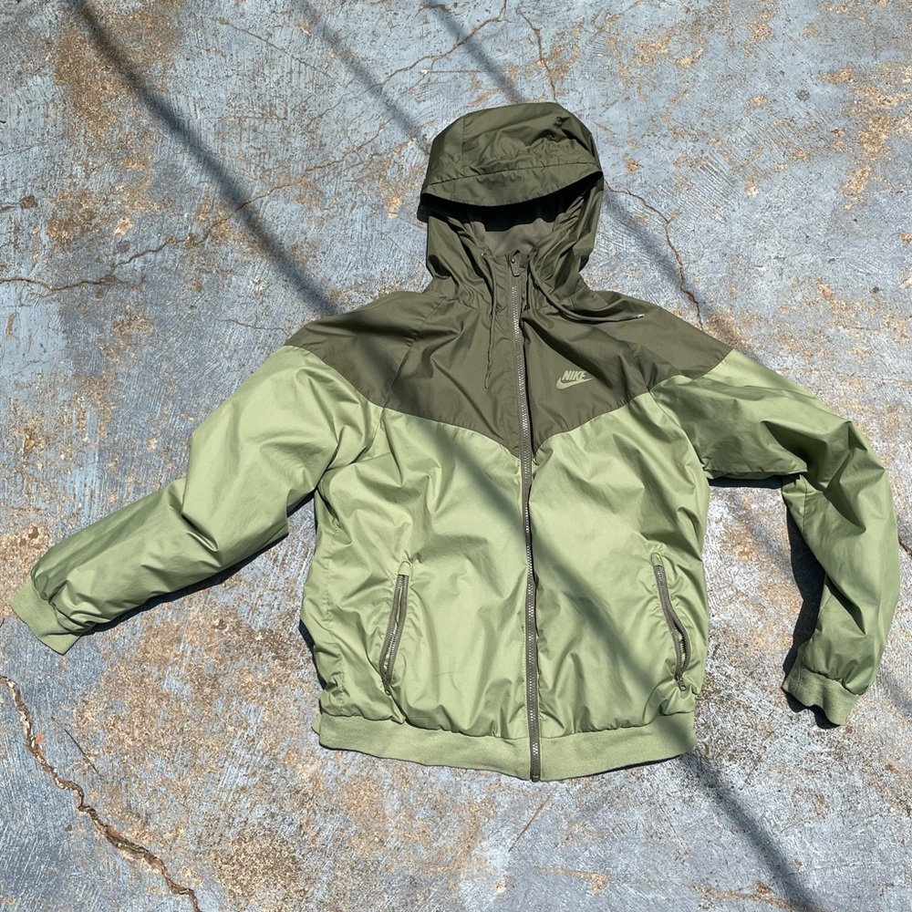 Nike Olive and Sage Windbreaker Jacket